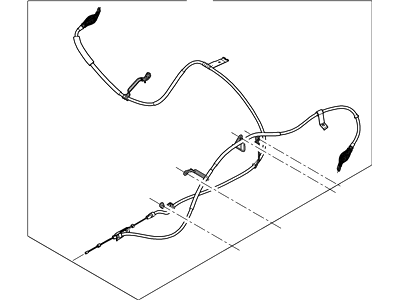 Ford 6C3Z-2A635-AA Rear Cable