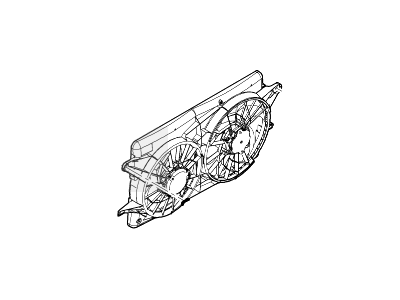 Ford XF2Z-8C607-AA Fan And Motor Assembly