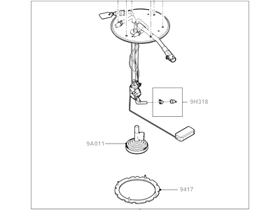 Ford 6C3Z-9275-DA Fuel Gauge Sending Unit