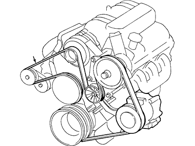 Ford F88Z-8620-BA Serpentine Belt