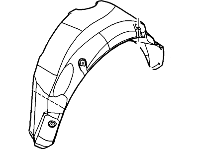 Ford AE8Z-54278B50-A Wheelhouse Liner
