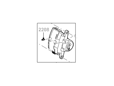 Ford G2MZ-2V120-ERM Brake Caliper Assembly-Less Pads