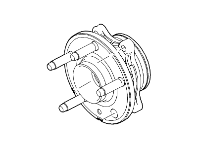 Ford DE9Z-1104-F Front Hub & Bearing