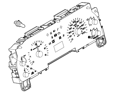 Ford 6C3Z-10849-RC Instrument Cluster