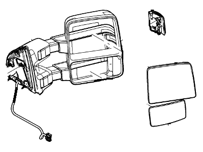 Ford 9C3Z-17683-BACP Mirror Assembly - Rear View Outer