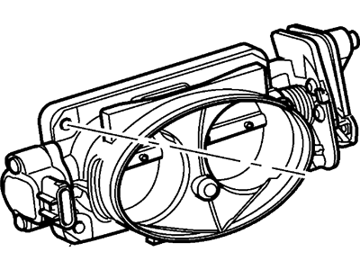 Ford 3L5Z-9E926-AD Throttle Body And Motor Assembly