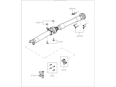 Ford BR3Z-4R602-E Drive Shaft