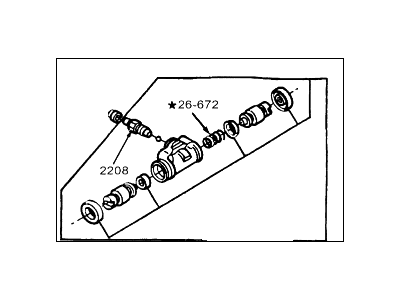 Ford F4BZ2261B Wheel Cylinder