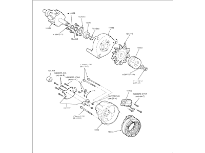 Ford E6TZ-10346-ARM Alternator Assembly