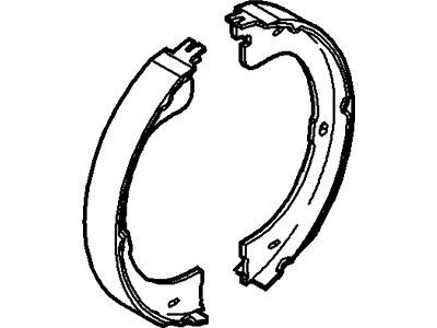 Ford 7L1Z-2A753-A Park Brake Shoes