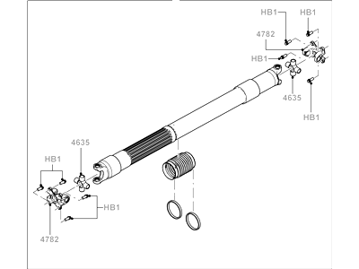 Ford 7R3Z-4602-A Drive Shaft Assembly