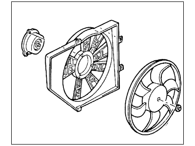 Ford F8CZ-8C607-AA Fan Motor