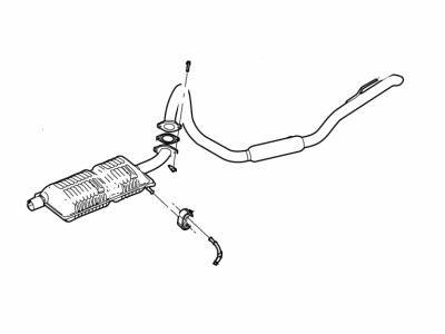 Ford 6W7Z-5230-A Muffler