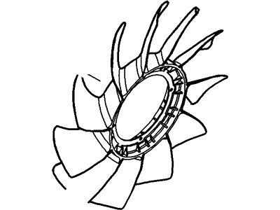 Ford 6L2Z-8600-BA Fan Blade