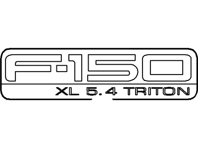 Ford 5L3Z-16720-B Nameplate