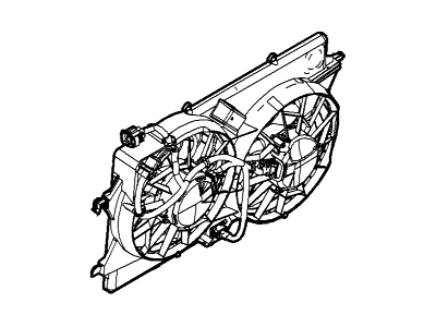 Ford 1S4Z-8C607-BA Motor And Fan Assy - Engine Cooling