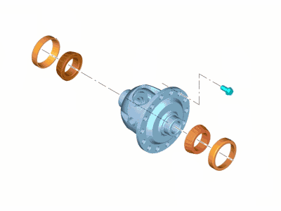 Ford HC3Z-4026-C Differential Assembly