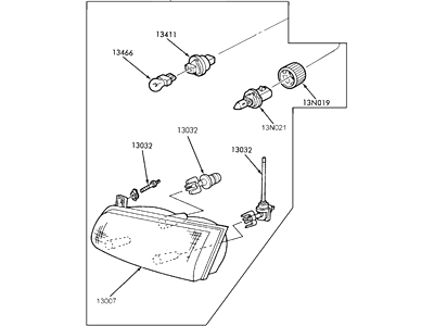 Ford F78Z-13008-AB Composite Headlamp