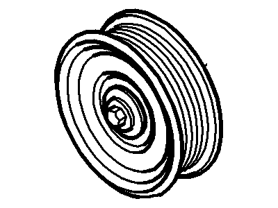 Ford 1L2Z-6C348-AA Serpentine Idler Pulley