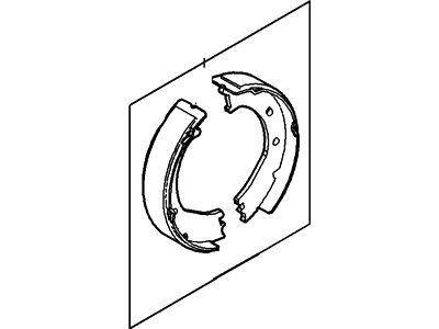 Ford 4C2Z-2648-AA Brake Shoes
