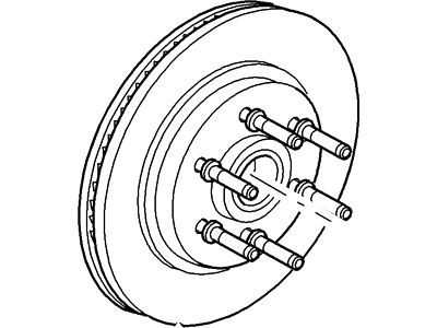 Ford 6L3Z-1102-AB Hub Assembly - Wheel