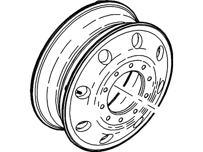 Ford 5C3Z-1007-JA Wheel, Steel