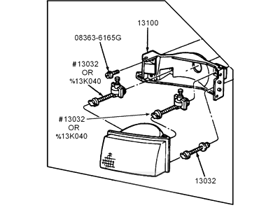 Ford F6XZ-13N053-BB Composite Headlamp