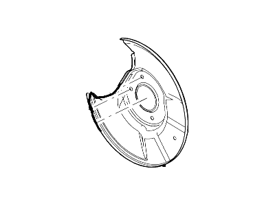 Ford 3M8Z-2C028-A Brake Disc Splash Shield