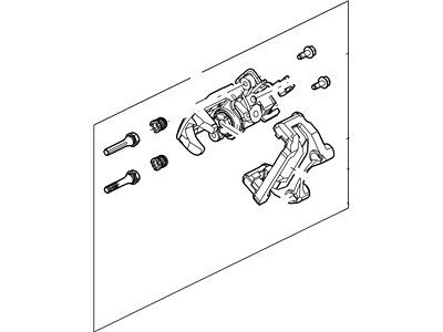 Ford 6E5Z-2V553-CRM Brake Caliper Assembly-Less Pads