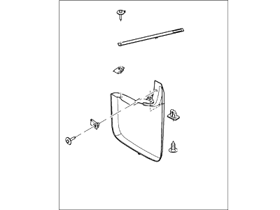 Ford CL3Z-16A550-P Mud Guard