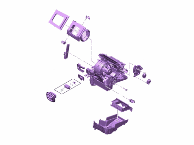 Ford F1FZ-19B555-A Evaporator Assembly
