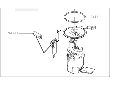 Ford 7M6Z-9H307-B Fuel Pump Assembly