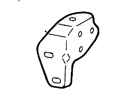 Ford F75Z-17A750-AA Bumper Mount Bracket