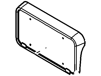Ford 8L8Z-17A385-AA License Bracket