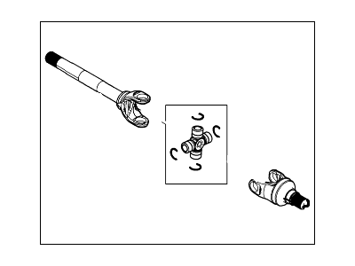 Ford BC3Z-3220-A Shaft - Front Axle