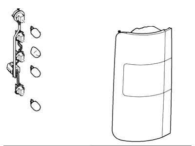 Ford 9T1Z-13404-A Tail Lamp Assembly