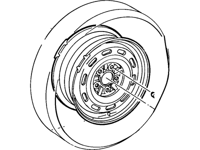 Ford E92Z1007D Wheel, Steel