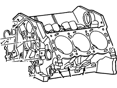 Ford XL3Z-6010-CA Cylinder Block
