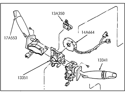 Ford F7CZ-13K359-BJ Front Wiper Switch