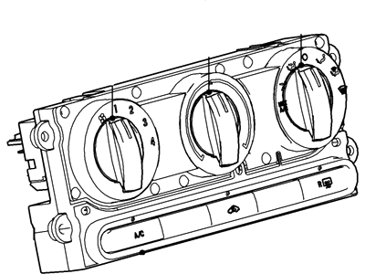 Ford 6F2Z-19980-AA Dash Control Unit