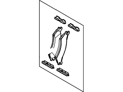 Ford YU2Z-2V200-BA Pad - Brake