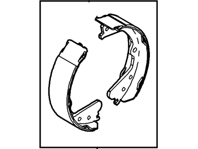 Ford 8C2Z-2648-A Park Brake Shoes