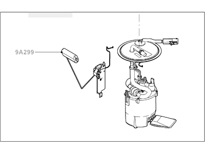 Ford 8M6Z-9H307-C Fuel Pump