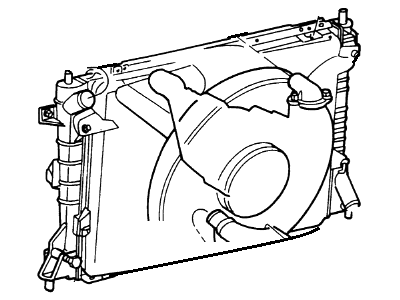 Ford 6W1Z-8005-AA Radiator Assembly