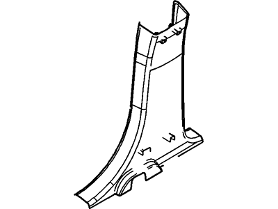 Ford AE9Z-7424346-AA Lower Center Pillar Trim