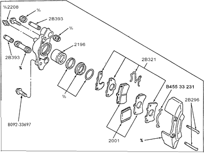 Ford F7CZ2B120BA Caliper