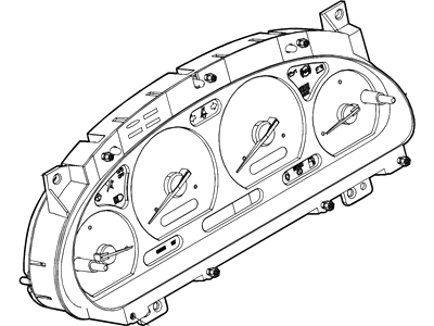 Ford 1F5Z-10849-BA Cluster Assembly