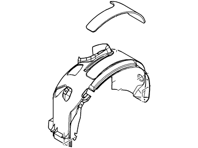 Ford AM5Z-16102-A Fender Liner