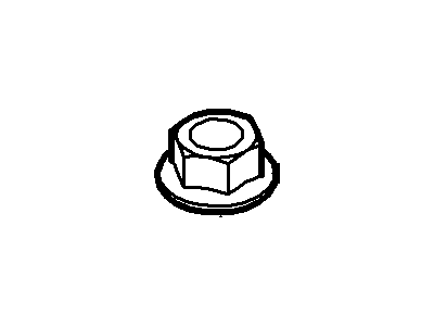 Ford -W520414-S440 Front Pipe Nut