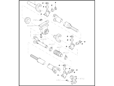 Ford AL3Z-4R602-NA Drive Shaft Assembly